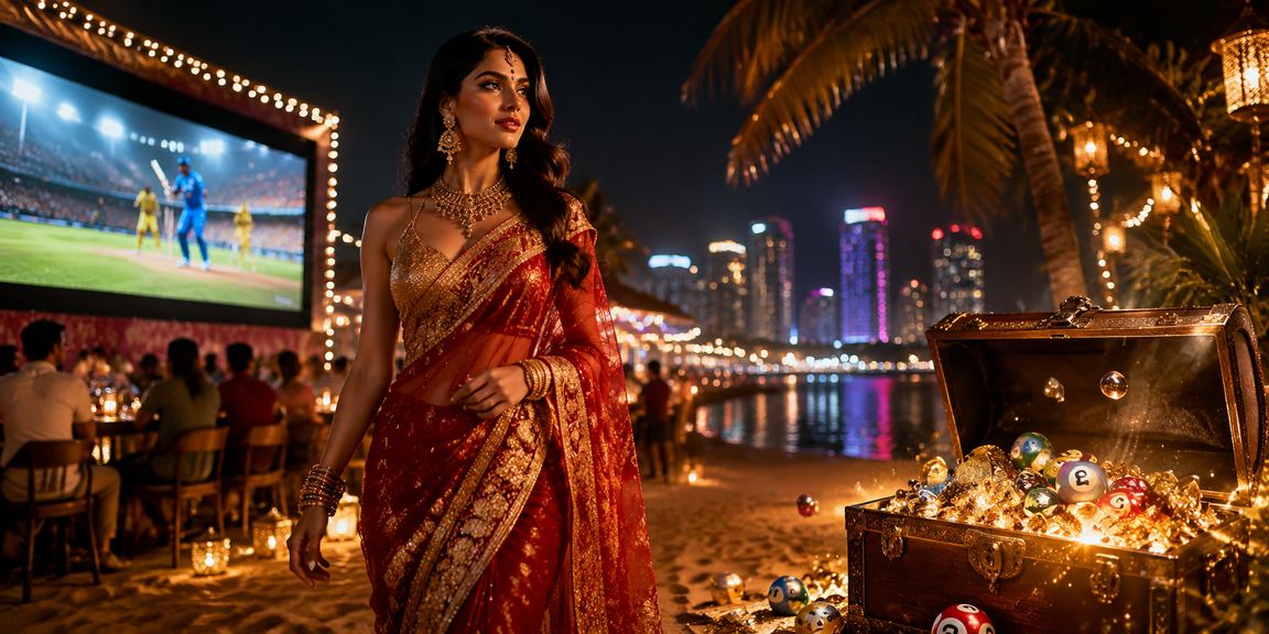 Indian woman making mobile payment for cricket betting via j20